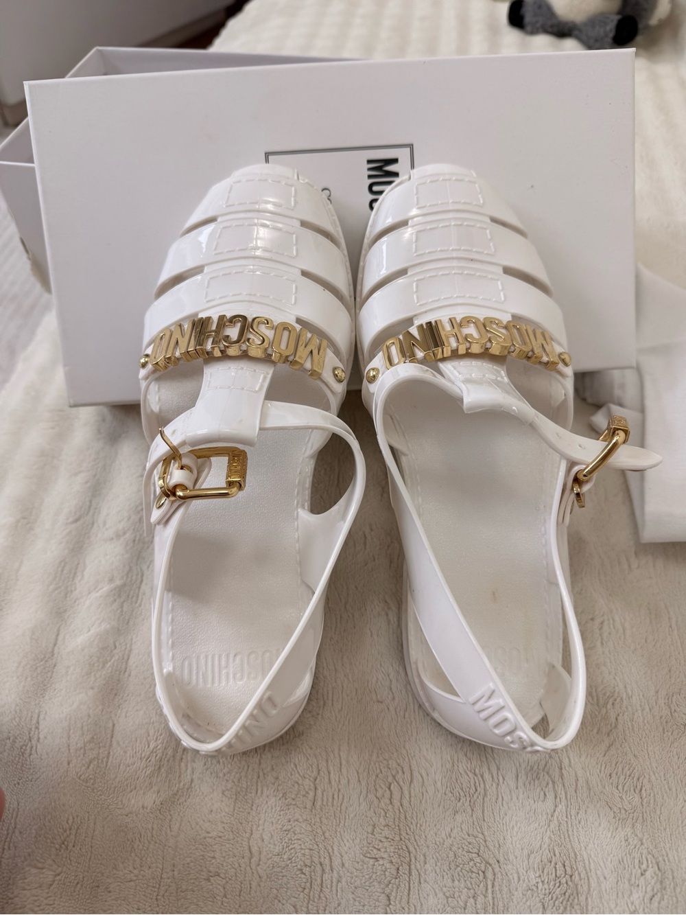 Moschino jelly Slingback Sandals